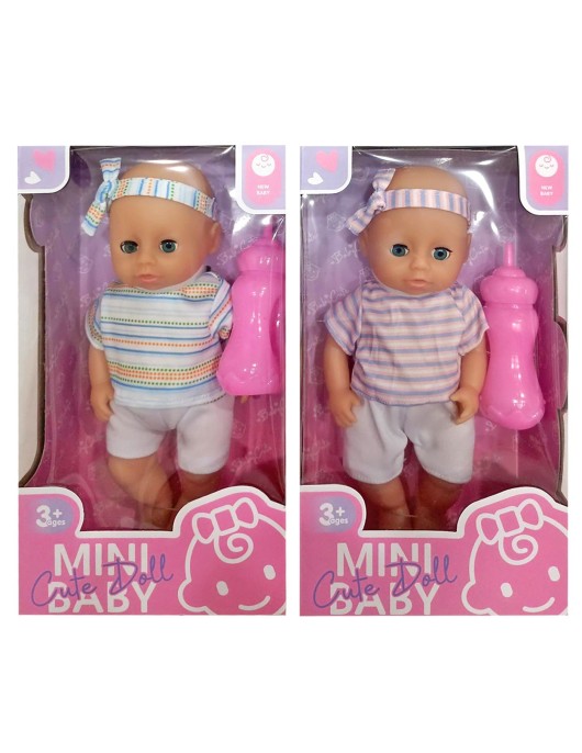 Μωρό 22cm με Μπιμπερό 13x23x7cm ToyMarkt 98260