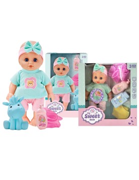 Μωρό 25cm σε Κουτί με Αξεσουάρ 24x25x8cm ToyMarkt 98266