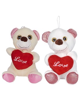 Αρκουδάκι Λούτρινο Καρδιά Love 20cm ToyMarkt 99356
