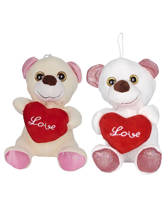 Αρκουδάκι Λούτρινο Καρδιά Love 20cm ToyMarkt 99356