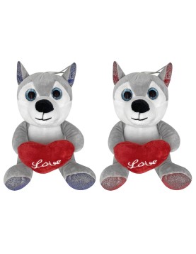 Χάσκυ Λούτρινο Καρδιά Love 20cm ToyMarkt 99471