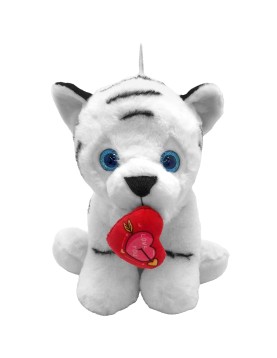 Τίγρης Λούτρινο με Καρδιά 30cm ToyMarkt 99527