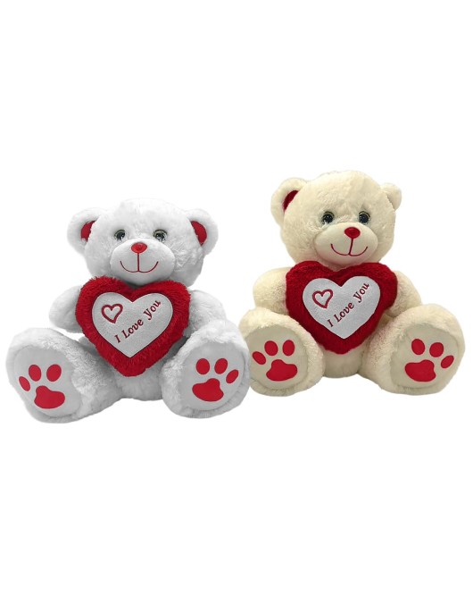 Αρκουδάκι Λούτρινο με Καρδιά 30cm ToyMarkt 99546