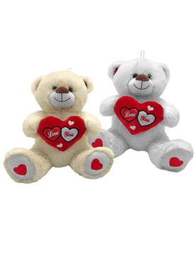 Αρκουδάκι Λούτρινο με Καρδιά 30cm ToyMarkt 99549
