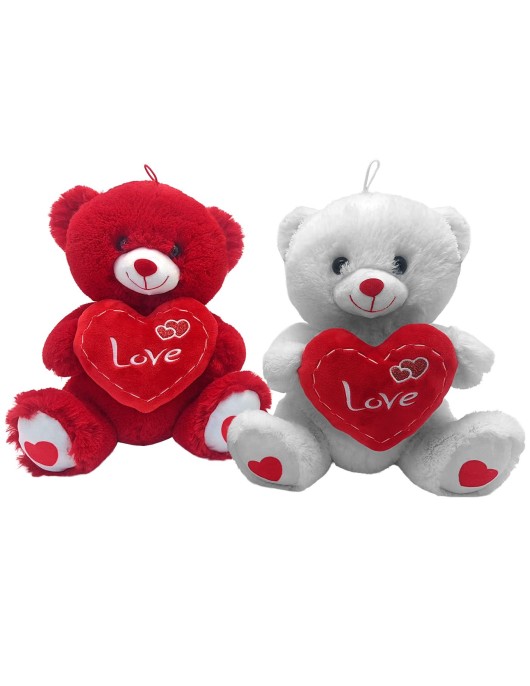 Αρκουδάκι Λούτρινο με Καρδιά 30cm ToyMarkt 99550