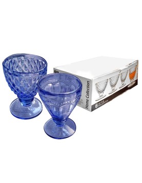 Μπωλ Κολωνάτα Χρωματιστά 6τεμ 13x9cm 220ml Homie 1001952