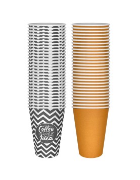 Ποτήρια Χάρτινα Μεγάλα πακ=50τεμ 14x9cm 480ml (16oz) Homie 1001972