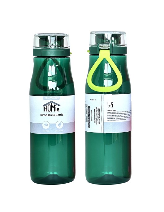 Παγούρι Tritan Τυρκουάζ με Πώμα Ασφαλείας 740ml Homie 1002102