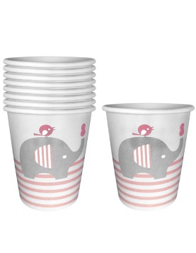 Ποτήρι Χάρτινο Ελέφαντας πακ=8τεμ 266ml Homie 1002112