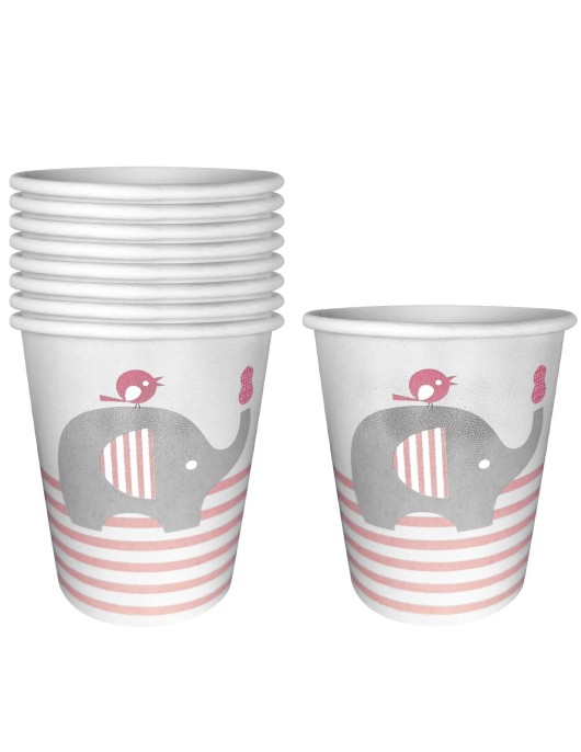Ποτήρι Χάρτινο Ελέφαντας πακ=8τεμ 266ml Homie 1002112