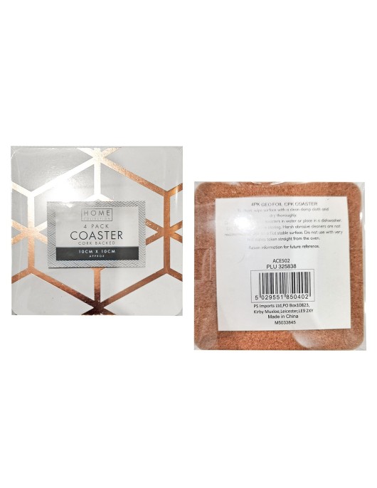 Σουβέρ Φελού σετ=4τεμ 10x10cm Homie 1002146