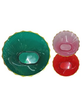 Πιατέλα Πλαστική Χρωματιστή Στρογγυλή ø24x7cm Homie 1002162