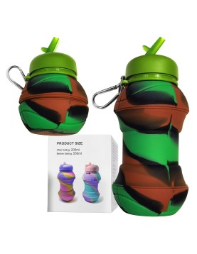 Παγούρι Σιλικόνης Πτυσσόμενο Μπάλα 550ml Homie 1002172