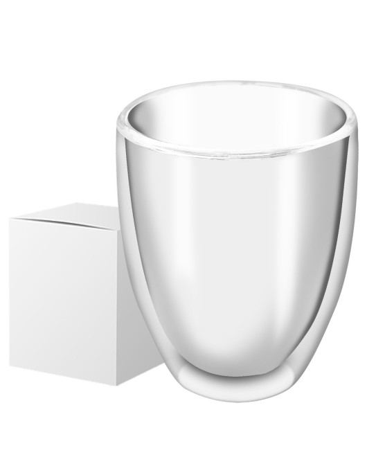 Κούπα Διπλό Γυαλί Borosilicate 12x8cm 350ml Homie 1002180