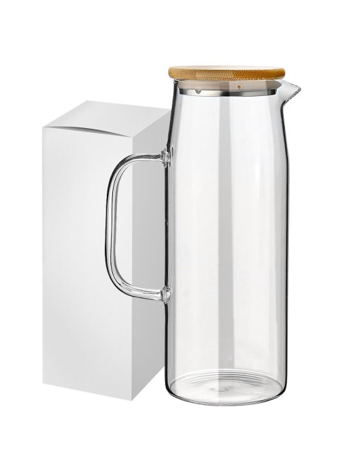 Κανάτα Borosilicate με Bamboo 1lt Homie 1002189