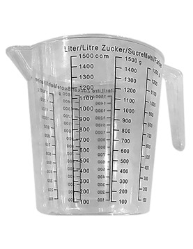 Δοσομετρητής Πλαστικός με Λαβή 1,5L Homie 100295