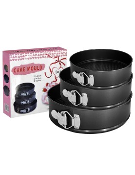 Φόρμες Ζαχαροπλαστικής Έλασμα σετ=3 τεμ ø=28/26/24cm Homie 100330