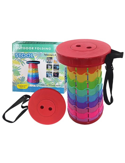 Σκαμπώ Πλαστικό Πτυσσόμενο Twist 40x ø25cm Homie 1011068