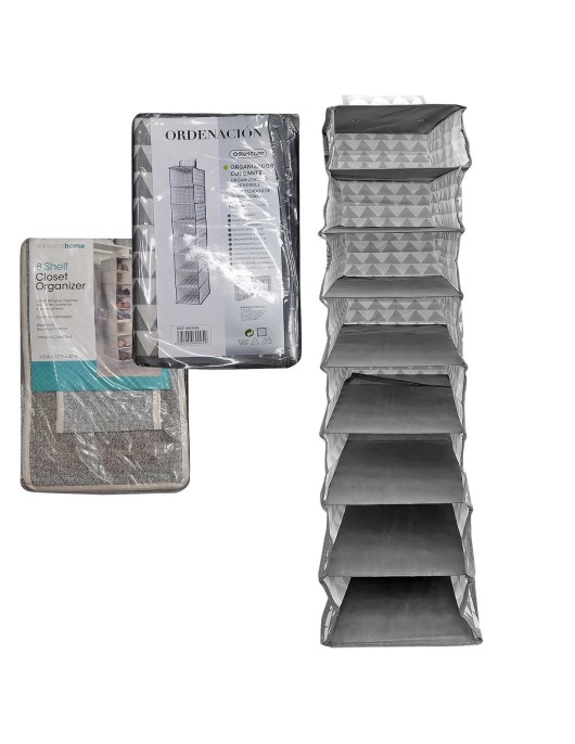 Ραφιέρα Υφασμάτινη Κρεμαστή 8 Θέσεων 100x30x15cm Homie 1011094