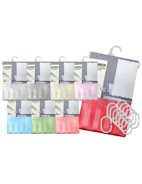 Κουρτίνα Μπάνιου Μονόχρωμη Υφασμάτινη 180x180cm Homie 1011100