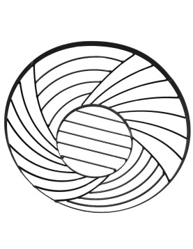 Καλάθι Μεταλλικό Μαύρο ø31x12cm Homie 1011151