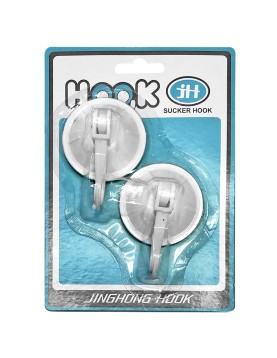 Κρεμαστράκια Λευκά σετ=2τεμ ø5cm Homie 101235