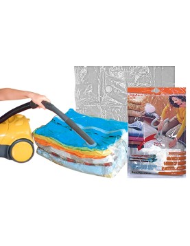 Σακούλα Πλαστική Ρούχων Κενού Αέρος Μεγάλη 100x70cm Homie 101245