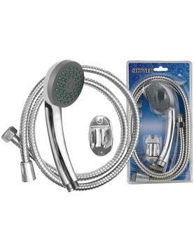 Σετ Ντουζ με Σπιράλ &amp; Βάση Τηλ=19cm, Σπιράλ=1,5m Homie 101264