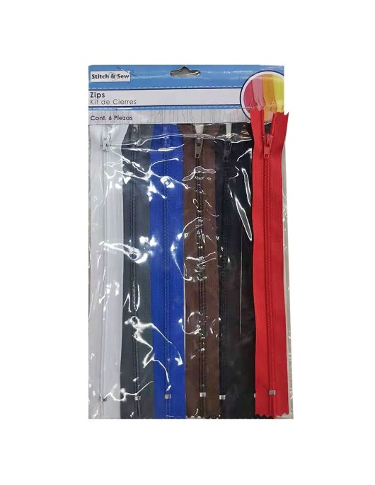 Φερμουάρ σετ=6τεμ 23cm Homie 101442