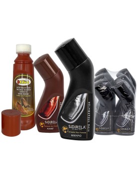 Γυαλιστικό Υγρό Υποδημάτων Μαύρο-Καφέ 75mL Siderela