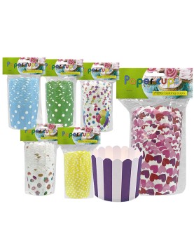 Φορμάκια Κέικ Χάρτινα πακ=12τεμ 7x5,5cm Homie 101526