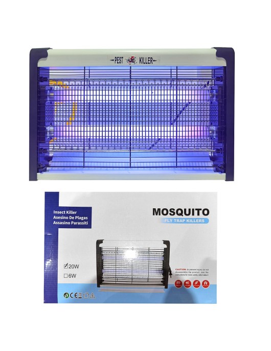 Εντομοπαγίδα 2 Λάμπες LED 38x24x5cm Homie 101571