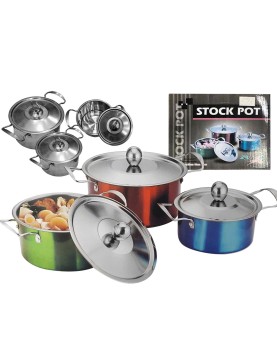 Κατσαρόλες σετ 3 τεμ ø20/18/16cm Homie 101905