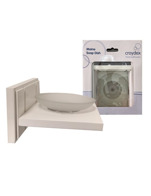 Βάση για Σαπούνι Λευκή Ξύλινη 20x16,5x8,5cm Homie 101928