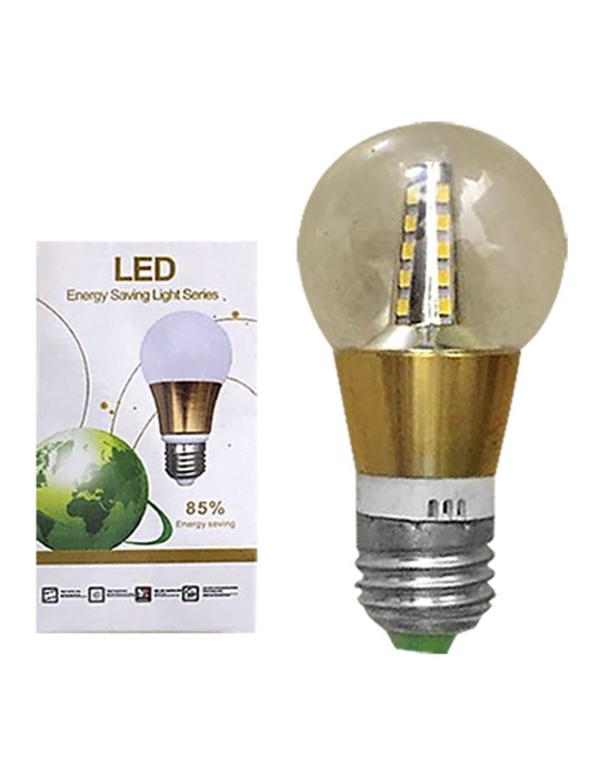 Λάμπα smd led Διαφανής Γλόμπος e27 5w 230v Θερμός Φωτισμός 180o Homie 108429