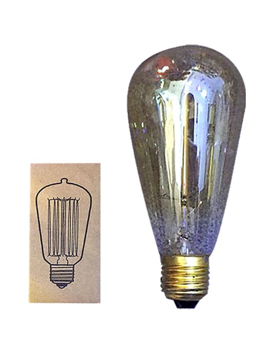 Λάμπα Ντεκόρ Edison Vintage St64 e27 40w 230v Θερμός Φωτισμός 180o Homie 108430