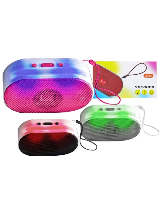 Ηχείο Bluetooth Οβάλ με φως 14,5x8x4,5cm Homie 108502