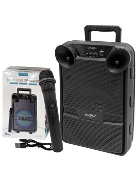 Καραόκε Σύστημα Ηχείο με 1 Μικρόφωνο Ηχείο: 36x23x19cm Μικρόφωνο: 24x5cm Homie 108518
