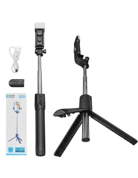 Selfie Ράβδος Τρίποδο με φως 65cm JustNote 10967