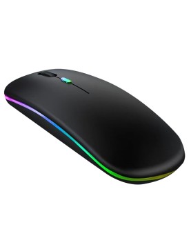 Ποντίκι Ασύρματο Μαύρο Επαναφορτιζόμενο JustNote 10970