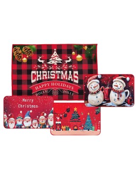 Χαλάκι Εξώπορτας Εορτών 60x40cm Xmasfest 1131197