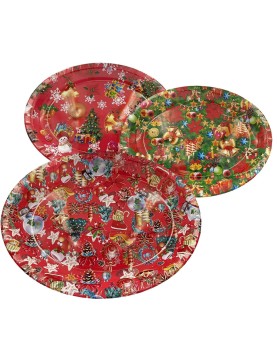 Δίσκος Χριστουγέννων Οβάλ 40x31cm Xmasfest 1131286