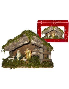 Φάτνη Ξύλινη Μικρή 18x12cm Xmasfest 1131315