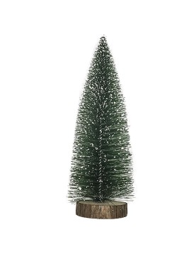 Δεντράκι Γραφείου Χιονισμένο Μικρό με Βάση Κορμό 16cm Xmasfest 1131350
