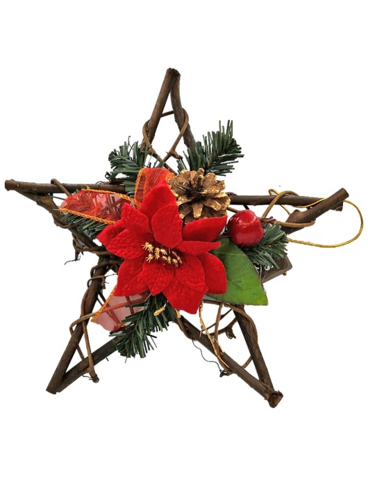 Αστέρι Ξύλινο Κόκκινο 30cm Xmasfest 1131419