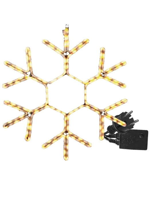 Χιονονιφάδα Φωτοσωλήνας Controller 3m Φωτοσωλήνας 39x39cm Xmasfest 1131428