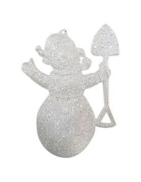 Στολίδι Χιονάνθρωπος σετ=2τεμ 11x8cm Xmasfest 1131587