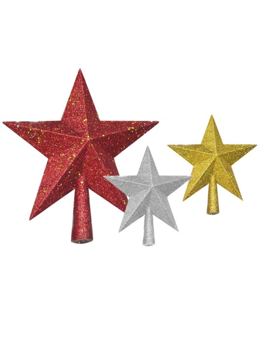 Κορυφή Άστρο Glitter 20cm Xmasfest 1131703