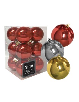 Μπάλα Γυαλιστερή πακ=12τεμ φ4 ø4cm Xmasfest 1131709
