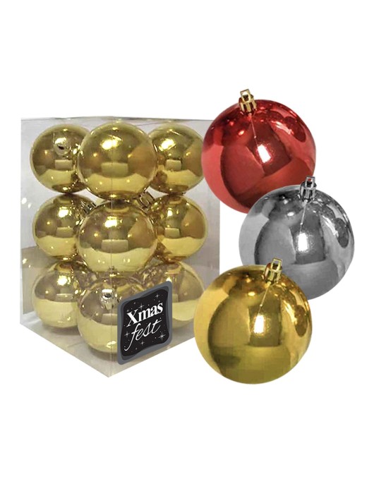 Μπάλα Γυαλιστερή πακ=12τεμ φ5 ø5cm Xmasfest 1131710